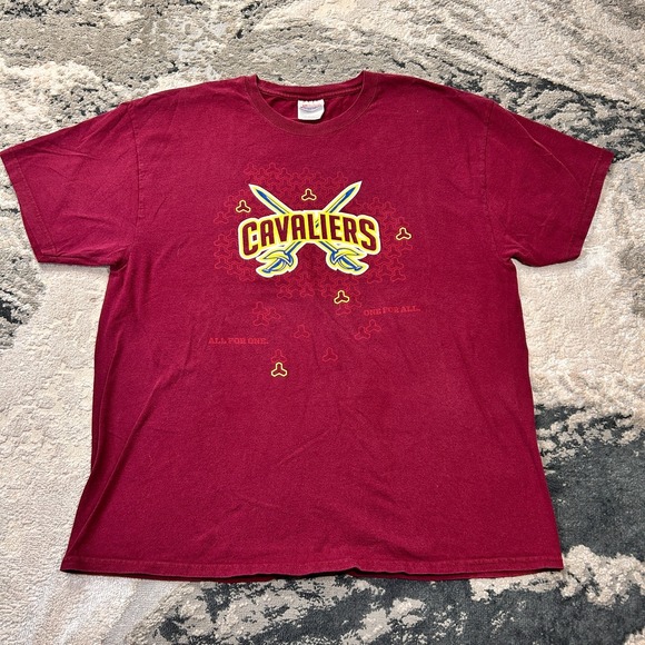 Hanes Other - Hanes 2000s T Shirt Men XL Maroon Cotton Cleveland Cavaliers NBA Heavyweight